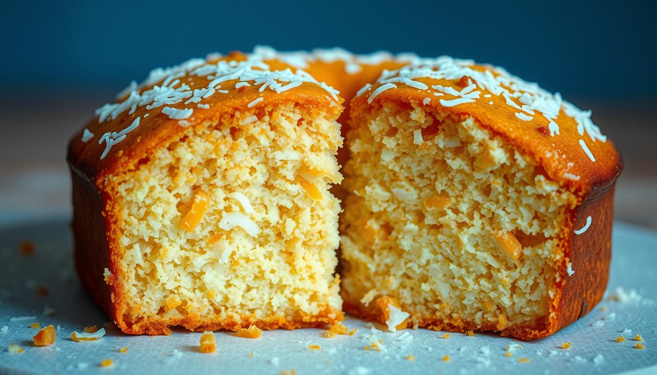 Bolo de Coco e Batata-Doce