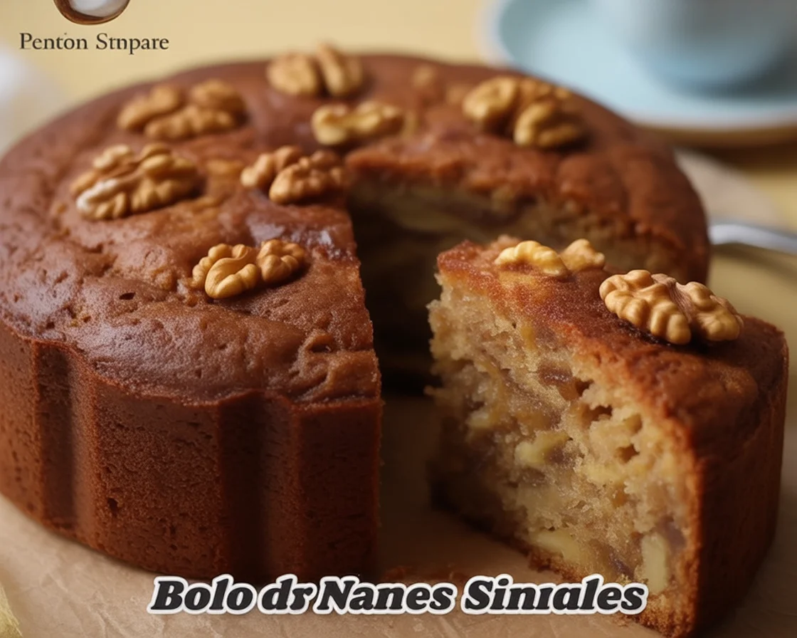 Bolo de Nozes Simples