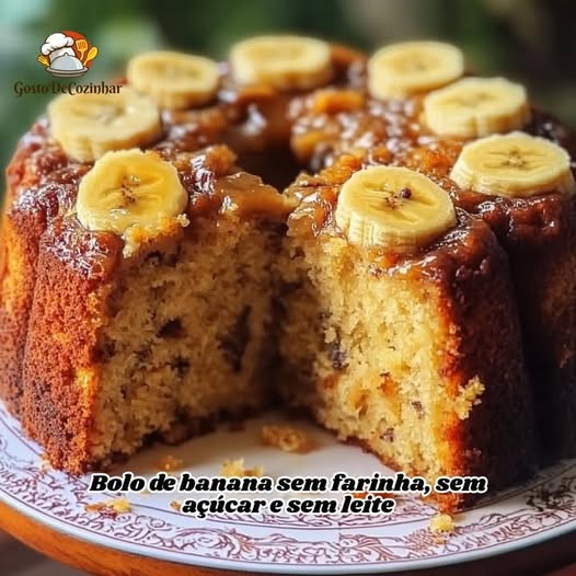 Bolo de Banana Sem Farinha