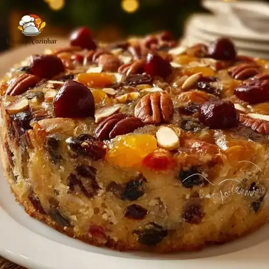 Bolo Natalino de Frutas