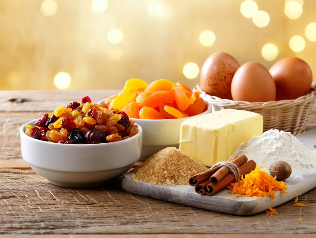 Ingredientes Essenciais para Bolo Natalino de Frutas