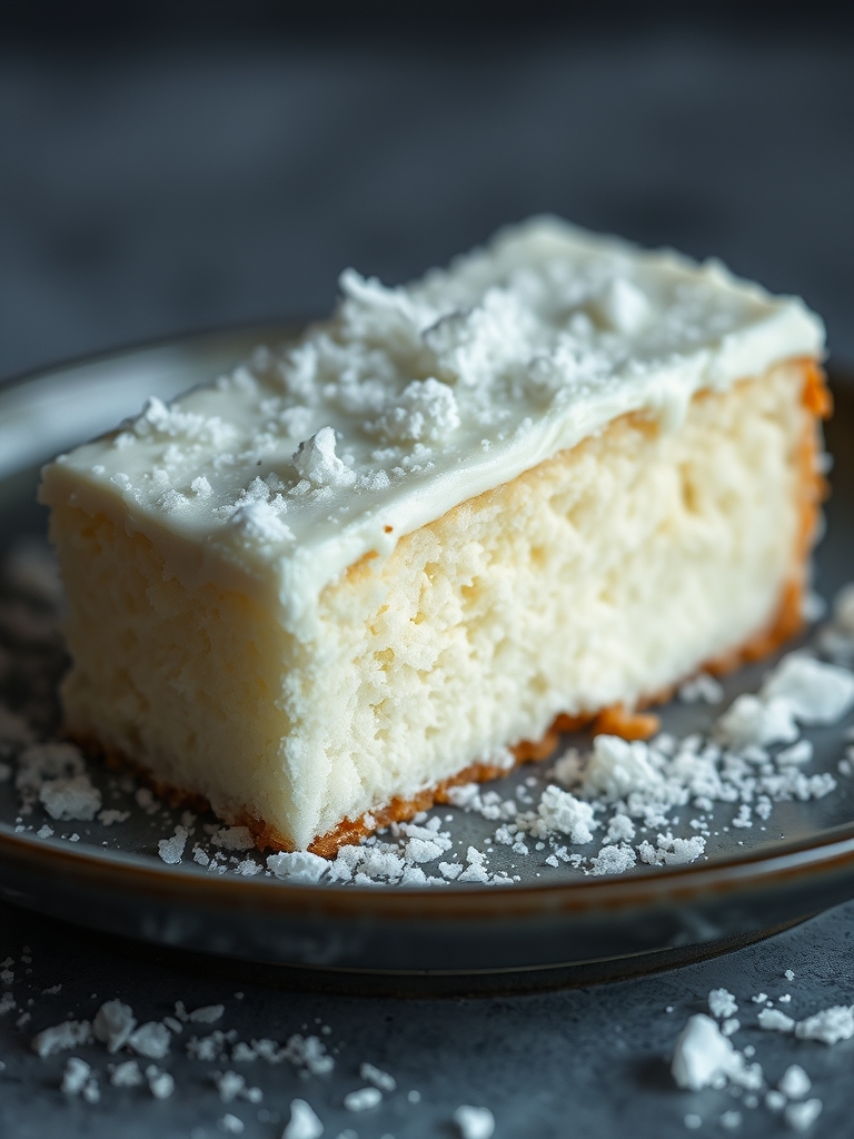 Bolo de Coco Gelado Cremoso