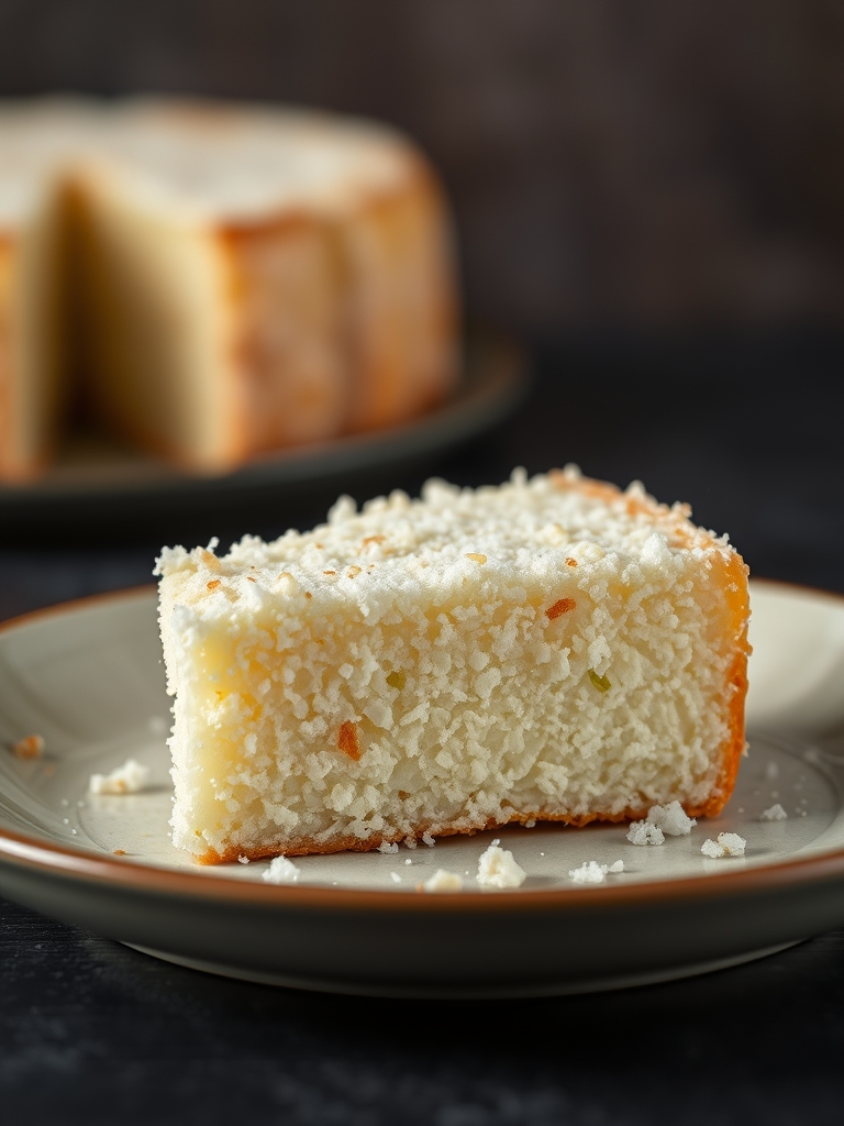 Bolo de Maizena com Coco