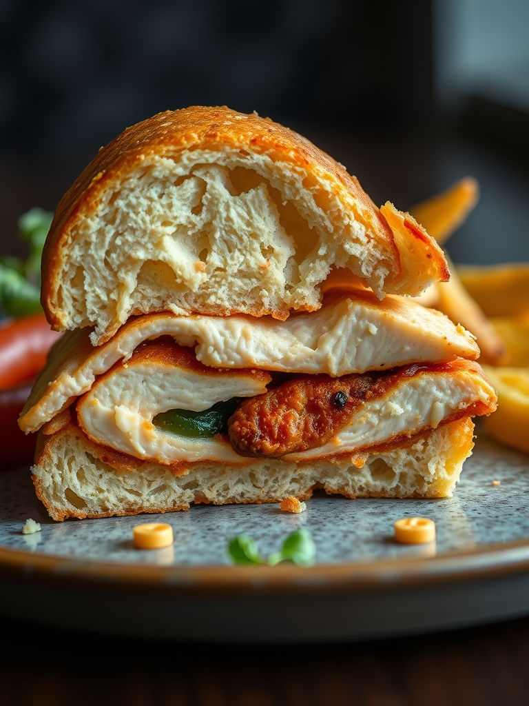 Bolo Salgado de Frango com Pão de Forma