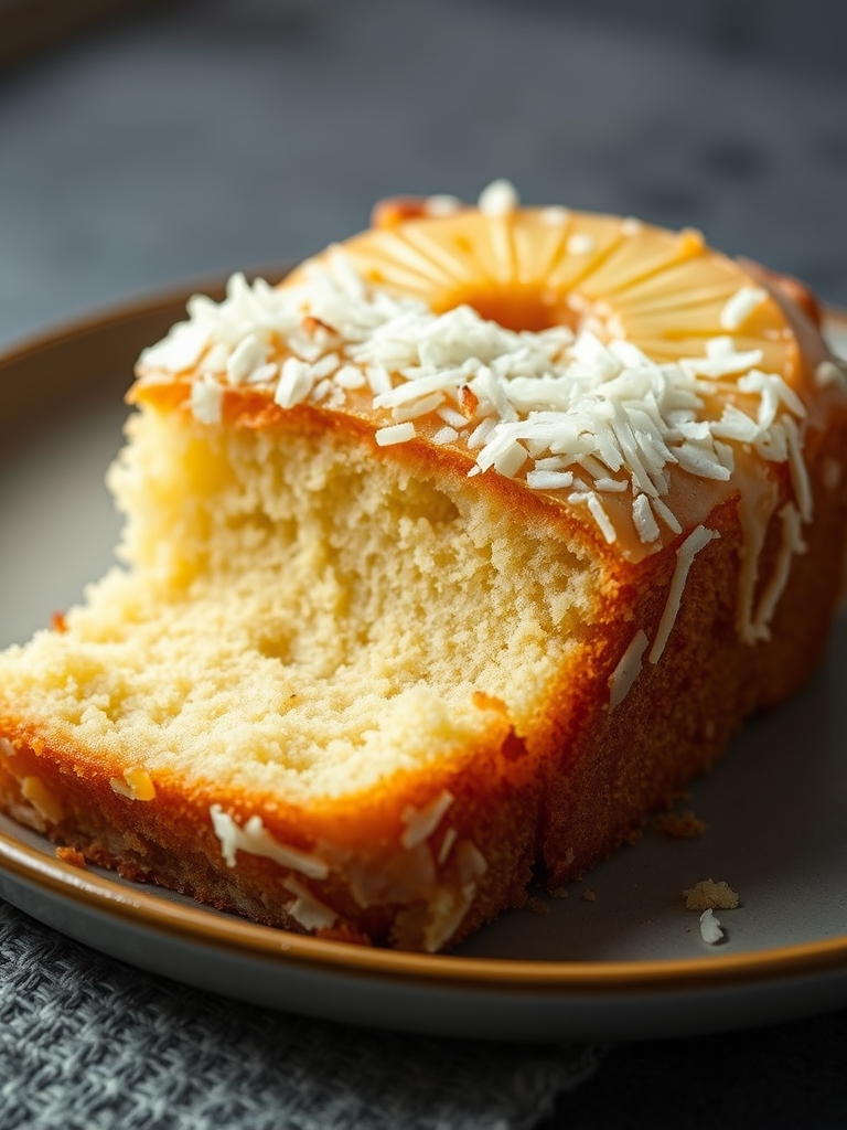 Bolo de Abacaxi com Coco