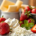 Bolo de Aniversário Sabor Morango e Leite Ninho ingredients