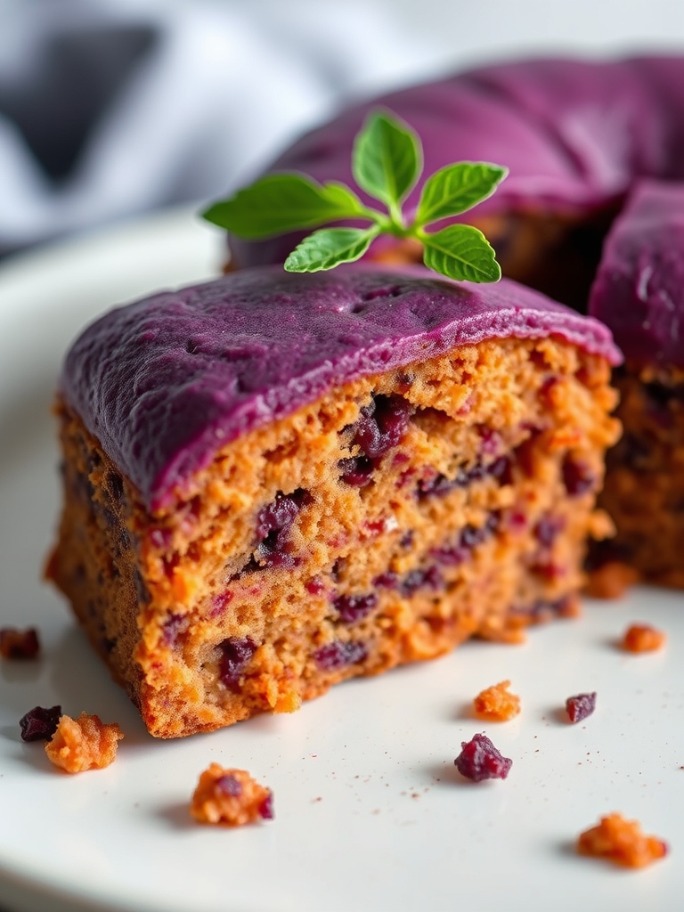 Bolo de Batata-Doce Roxa Fácil e Fofo