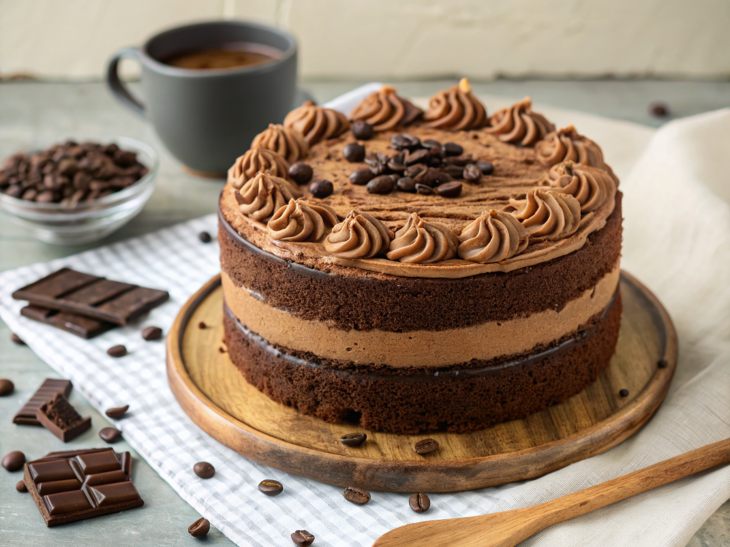 Bolo de Café com Chocolate