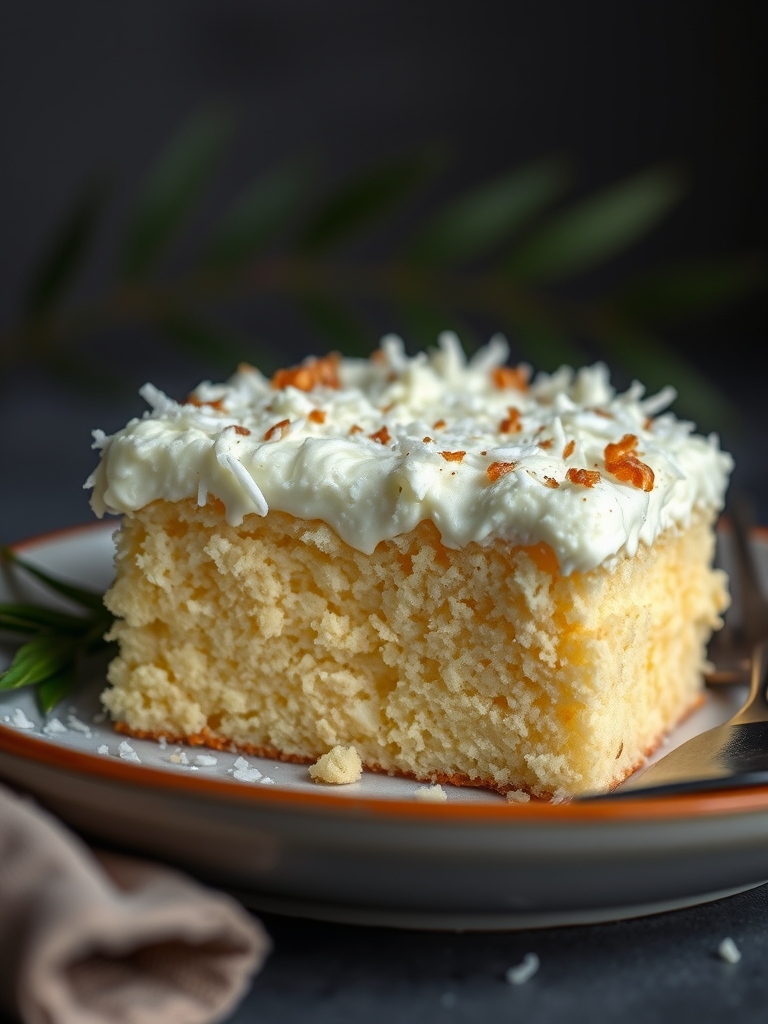 Bolo de Coco Cremoso