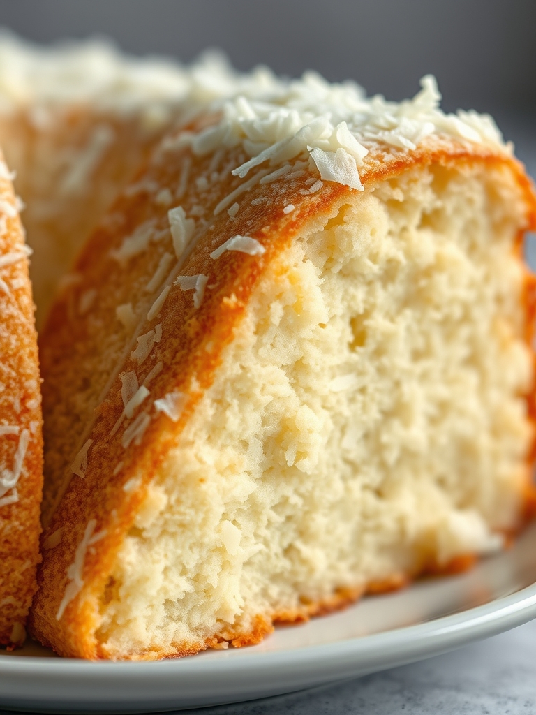 Bolo de Coco Molhadinho da Mãe