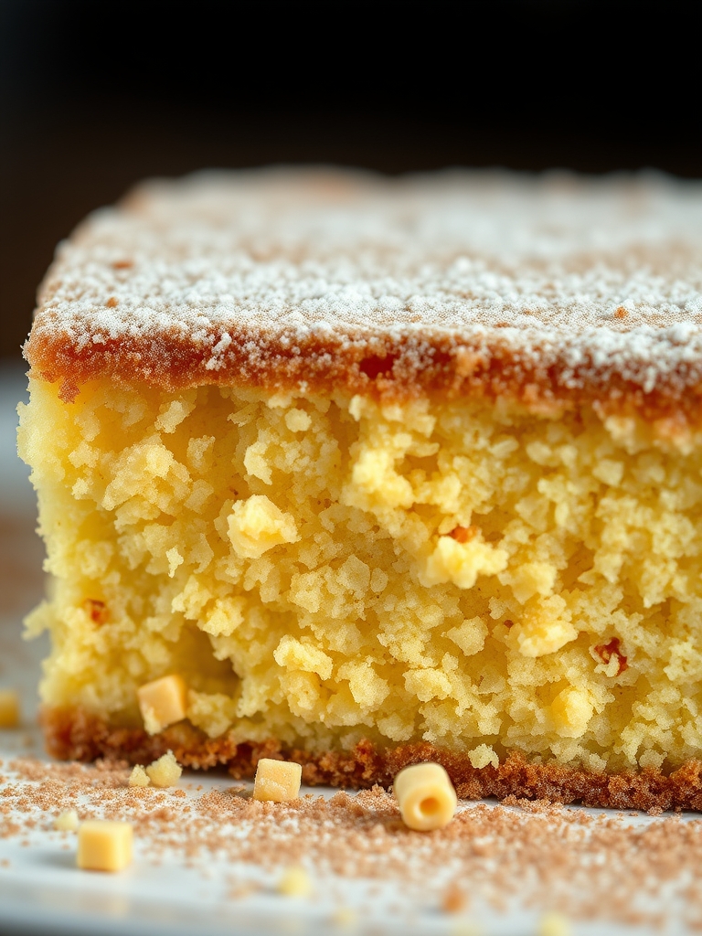 tigelas com fubá amarelo, farinha, ovos, leite, açúcar, canela e queijo ralado sobre uma bancada clara