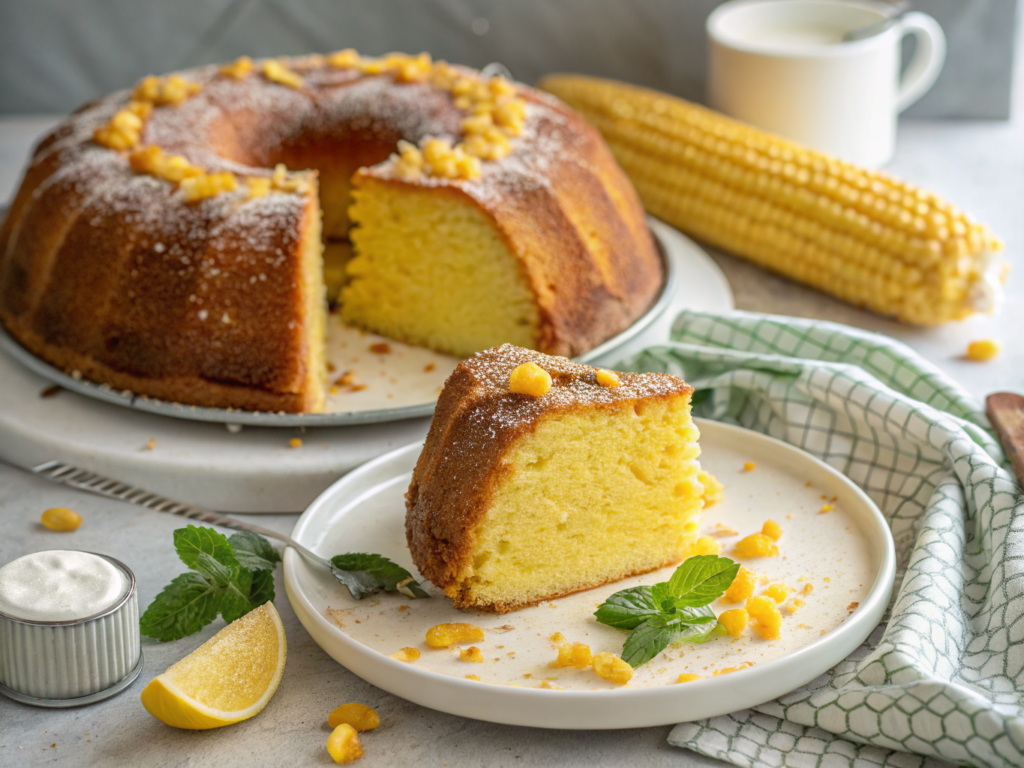 Bolo de Maizena com Fubá