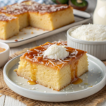 Bolo de Mandioca com Leite Condensado e Coco