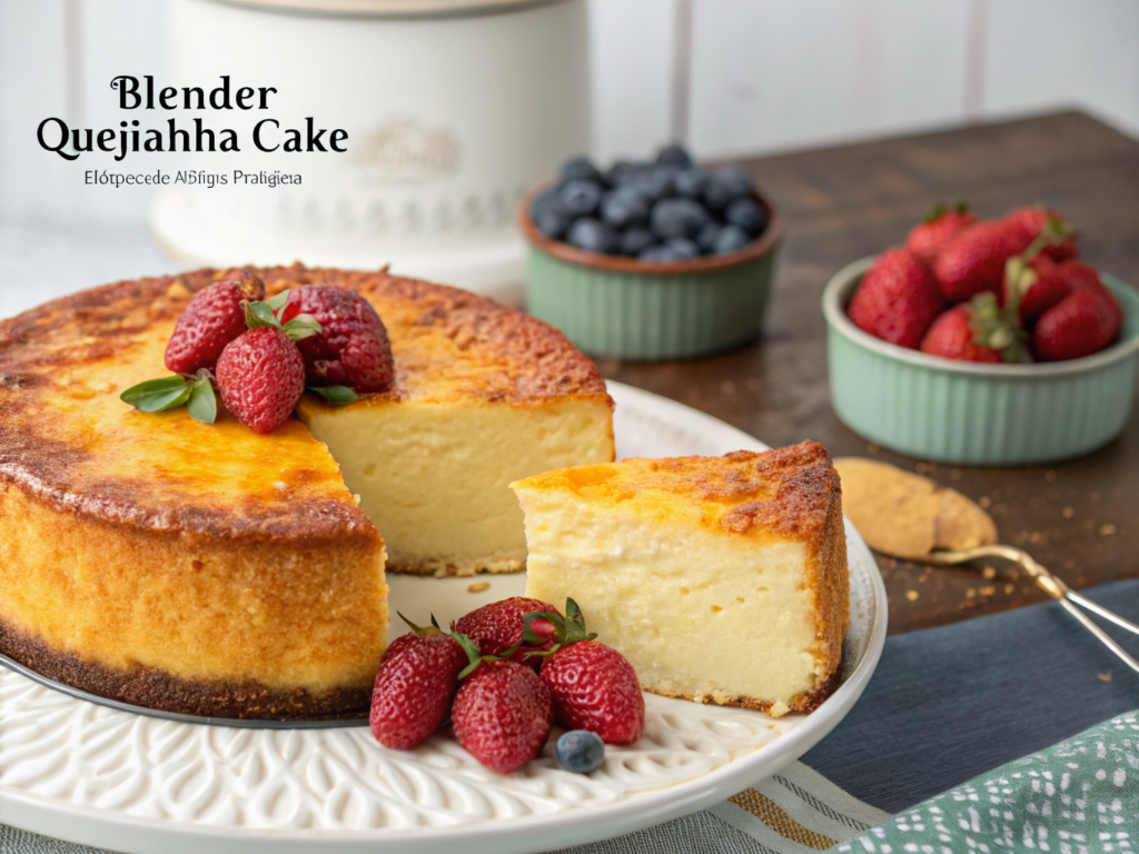 Bolo de Queijadinha no Liquidificador