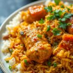 biryani de frango estilo indiano