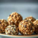 bolinhas proteicas de aveia e cacau