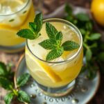 limonada com pimenta e hortelã