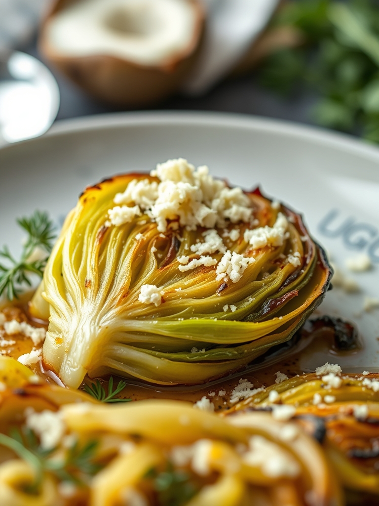 repolho assado com parmesão