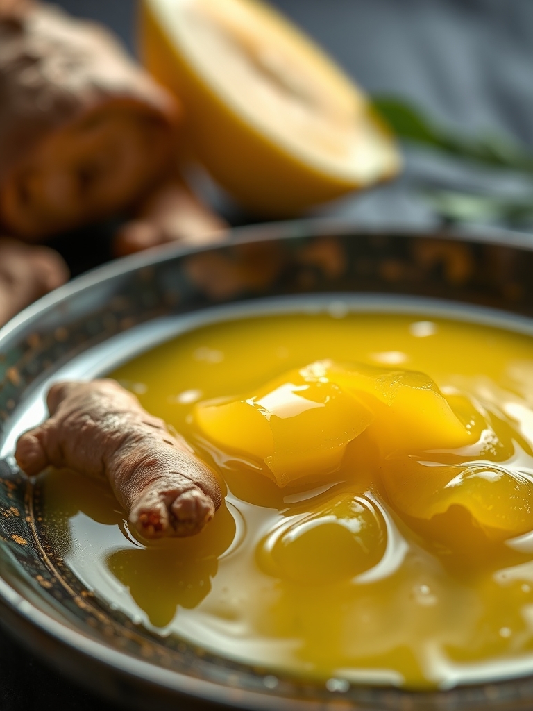 suco de cupuaçu com gengibre