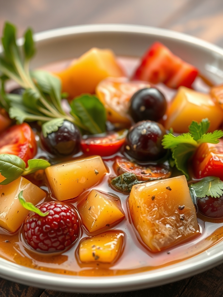 vinagrete de frutas para saladas